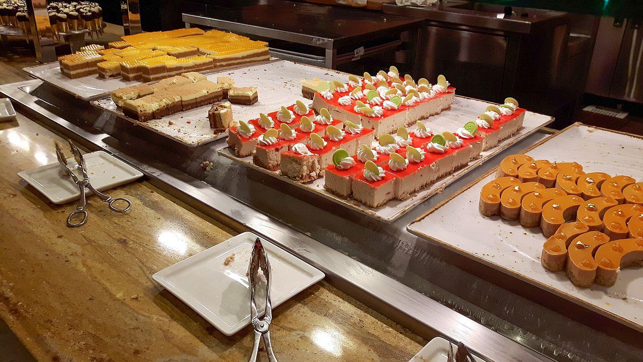 Auswahl am Büffet im Cosmopolitan